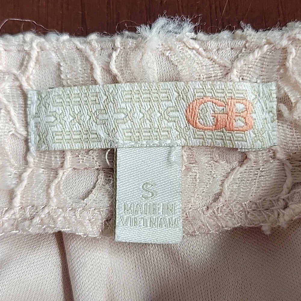 GB Pink Crochet Hi Low Maxi Skirt Small - Picture 9 of 9